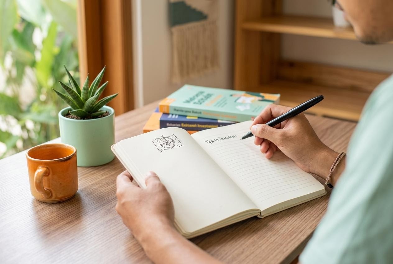 Langkah pertama membuka buku catatan pemahaman investasi untuk pemula